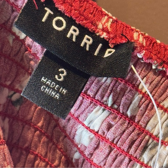 Torrid Mini Challis Off-Shoulder Skater Dress Floral 3X - Picture 11 of 11